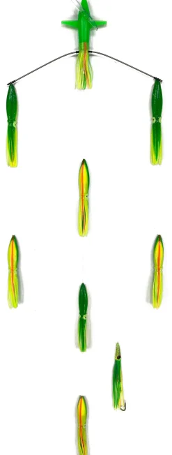 Sterling Tackle Trolling Lures>18" Tracker Bar - 9" Bulb Squids