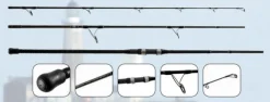 Tsunami Spinning>Airwave Elite 3 Piece Destination Series Spinning Rods