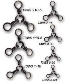 Tsunami Swivels & Snaps>Pro Three Way Swivels