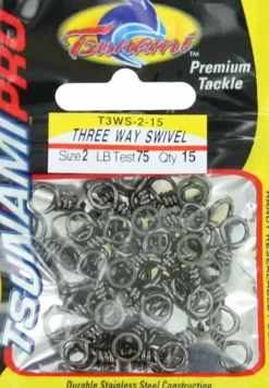 Tsunami Swivels & Snaps>Pro Three Way Swivels
