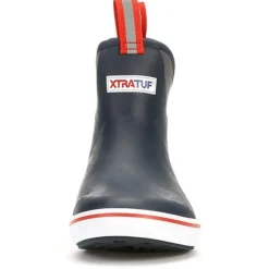 Xtratuf Shoes & Boots>Men's 6" Ankle Deck Boots Navy/Red