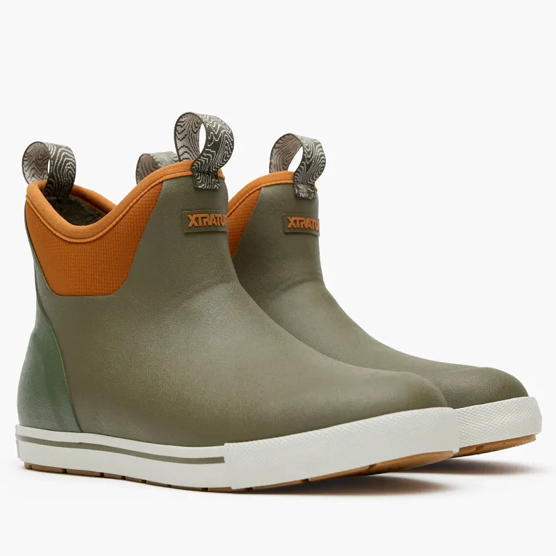 Xtratuf Shoes & Boots>Men's Camp Fleece Lined 6" Ankle Deck Boots Spice