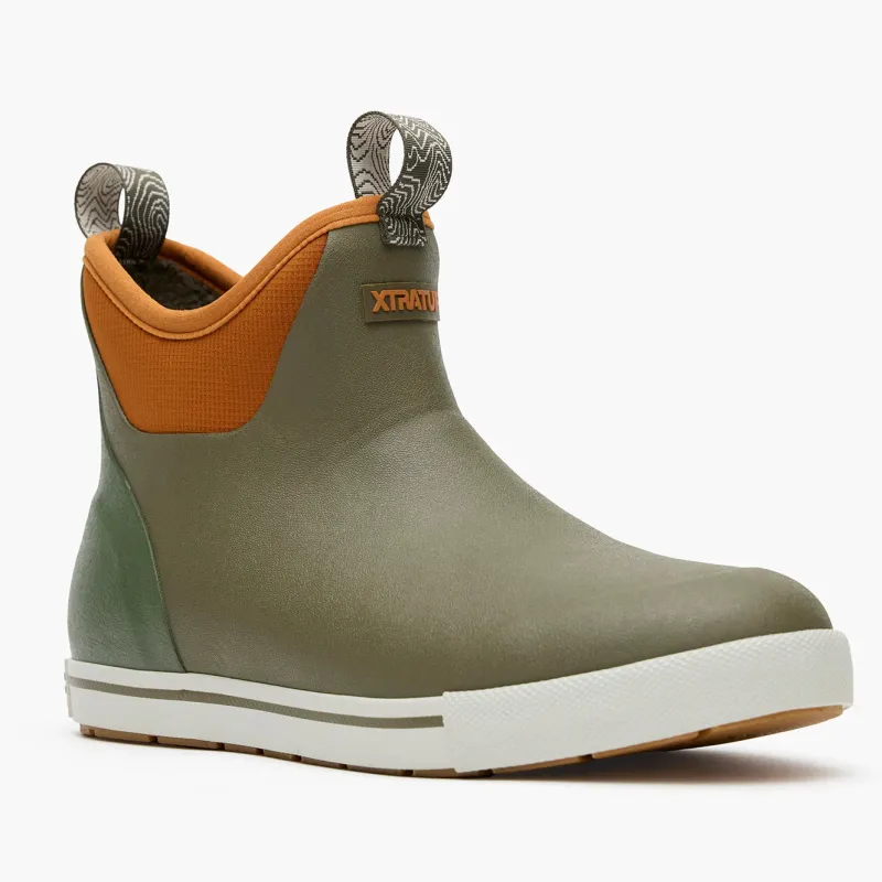 Xtratuf Shoes & Boots>Men's Camp Fleece Lined 6" Ankle Deck Boots Spice