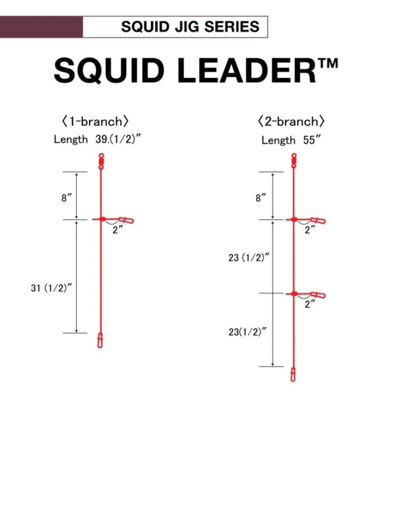 Yo-Zuri Rigs|Fluorocarbon>Squid Leaders