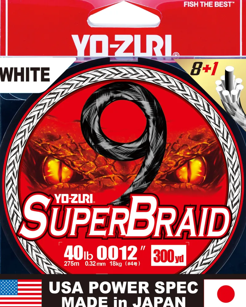 Yo-Zuri Braided Line>Superbraid 9 Braided Line White