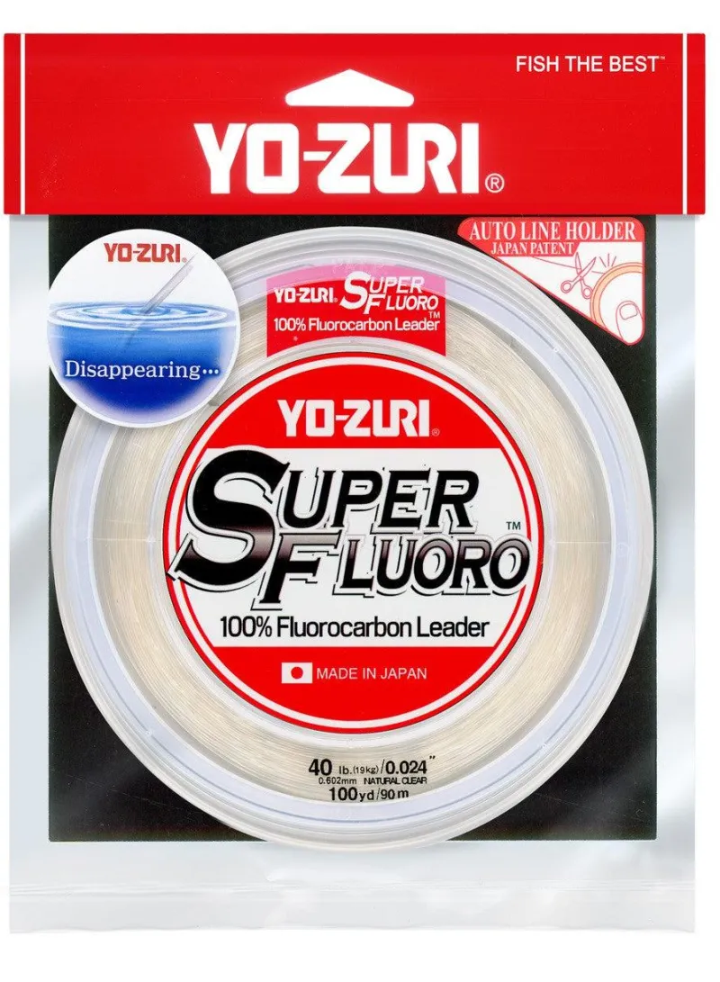 Yo-Zuri Fluorocarbon>SuperFluoro Fluorocarbon Leader Natural Clear